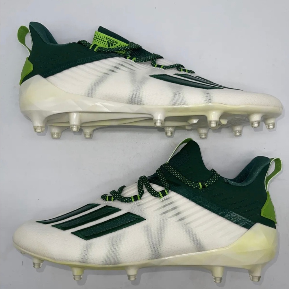 Adidas AdIzero Men’s Football Cleats Green/White Size 17